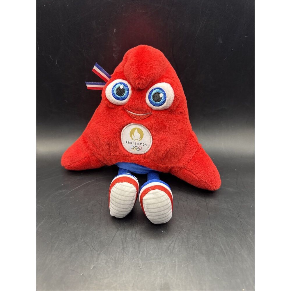 Paris 2024 Summer Olympic Games Les Phryge Mascot Plush Red Made in France